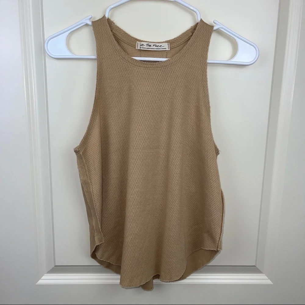 Free People Cool It Tank Top True Tan XS
